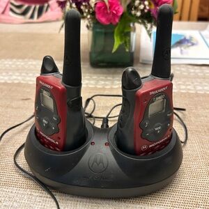Motorola Talkabout T5200 Red and Black Two-Way Radios